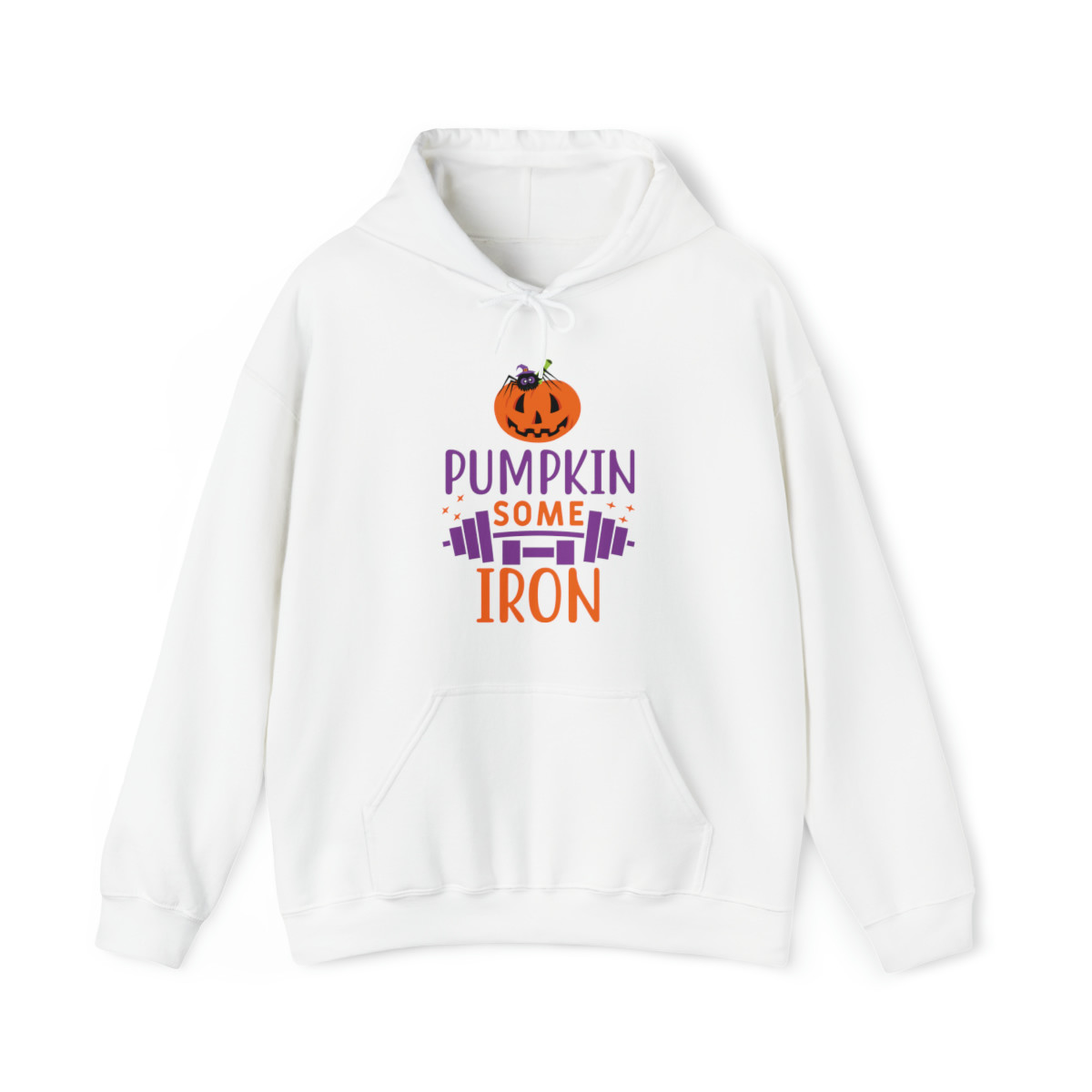 Pumpkin Some Iron Fitness Unisex Heavy Blend™ Hooded Sweatshirt