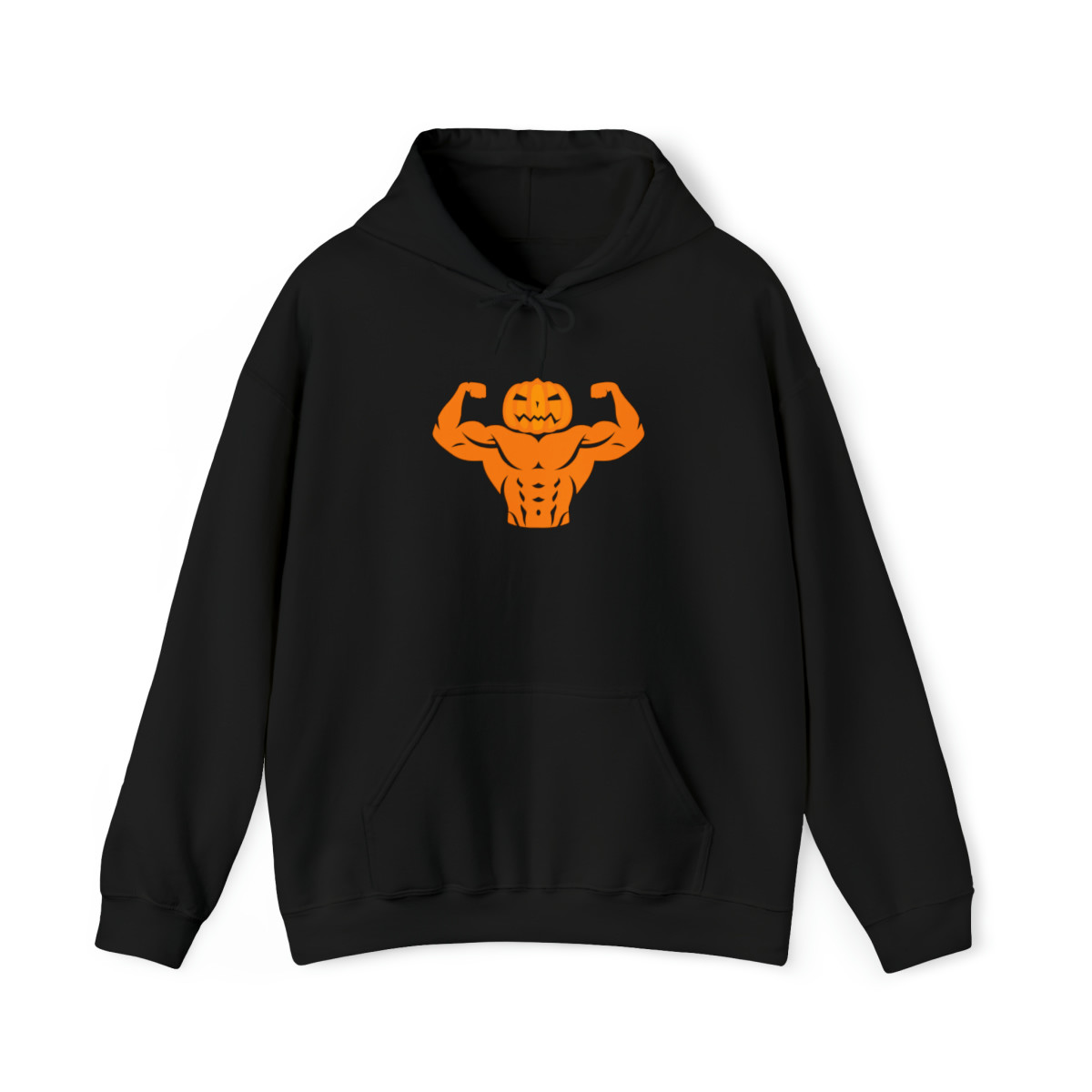 Pumpkin Bodybuilder Flex Fitness Unisex Heavy Blend™ Hooded Sweatshirt