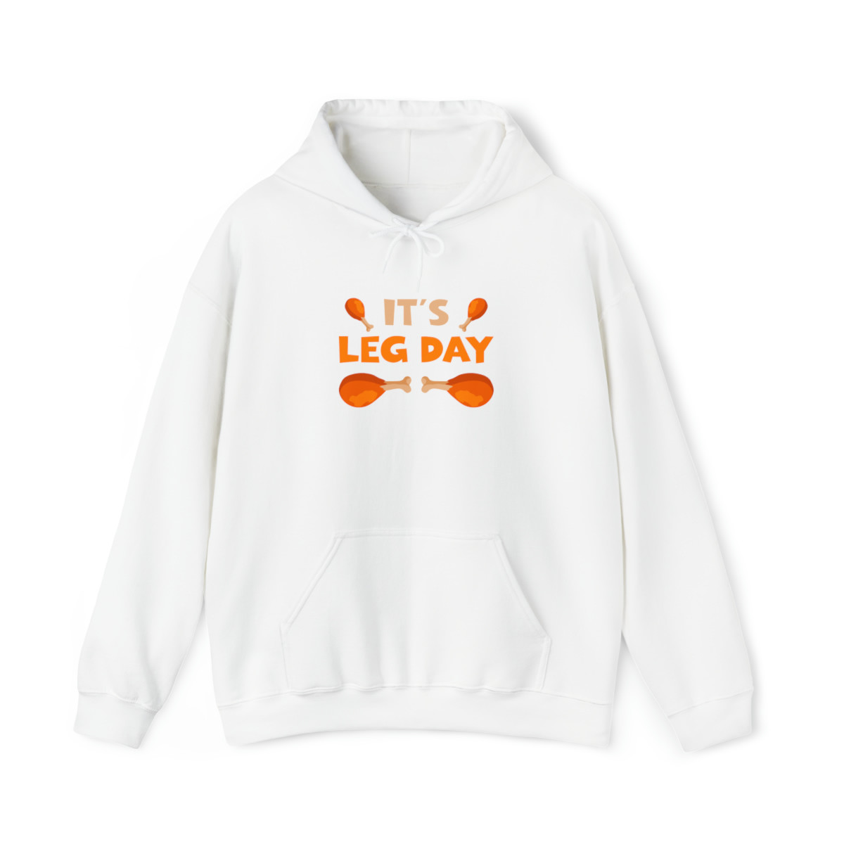 It's Leg Day Thanksgiving Holiday Unisex Heavy Blend™ Hooded Sweatshirt