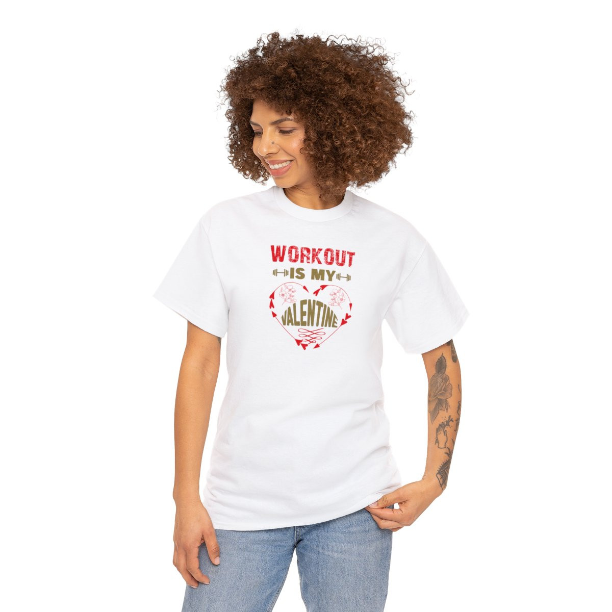 Workout is My Valentine Unisex Heavy Cotton Tee