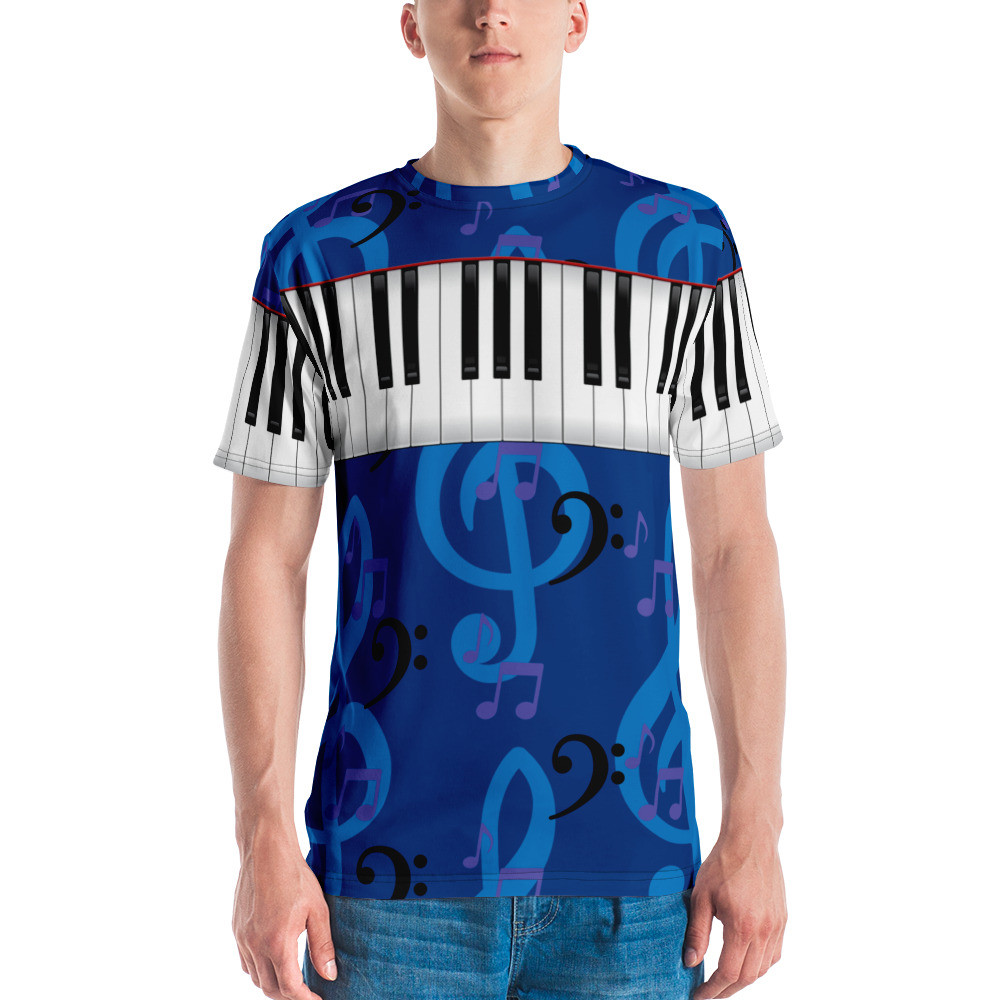Key Notes to Success Men's Blue t-shirt