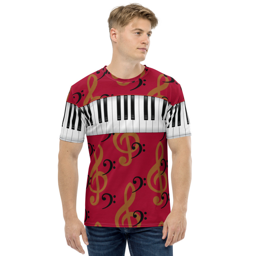 Key Notes to Success Men's Burgundy t-shirt