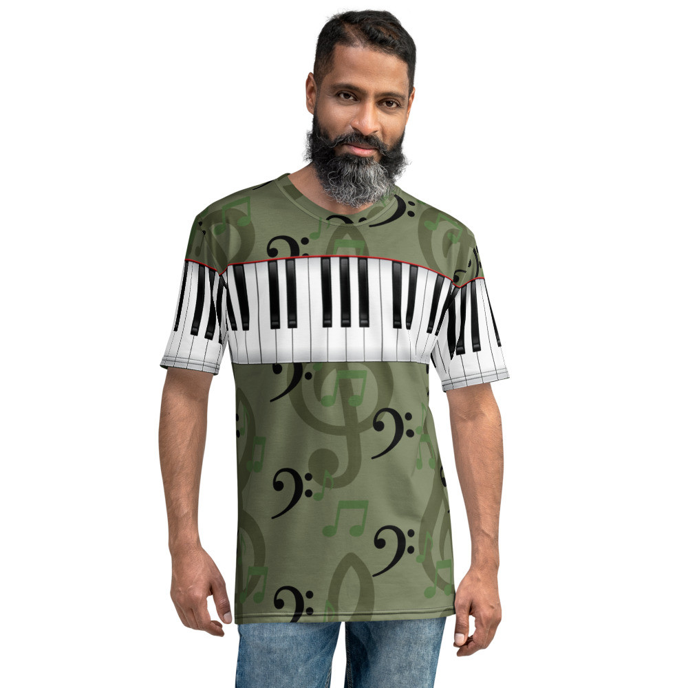 Key Notes to Success Men's Camo Green t-shirt
