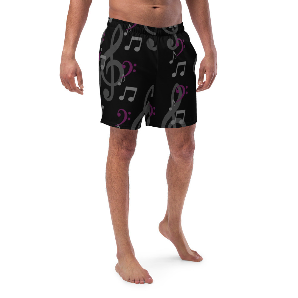 Men's Music Notes swim trunks