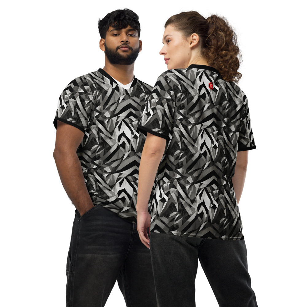 Recycled BW Origami 1 unisex sports jersey copy copy