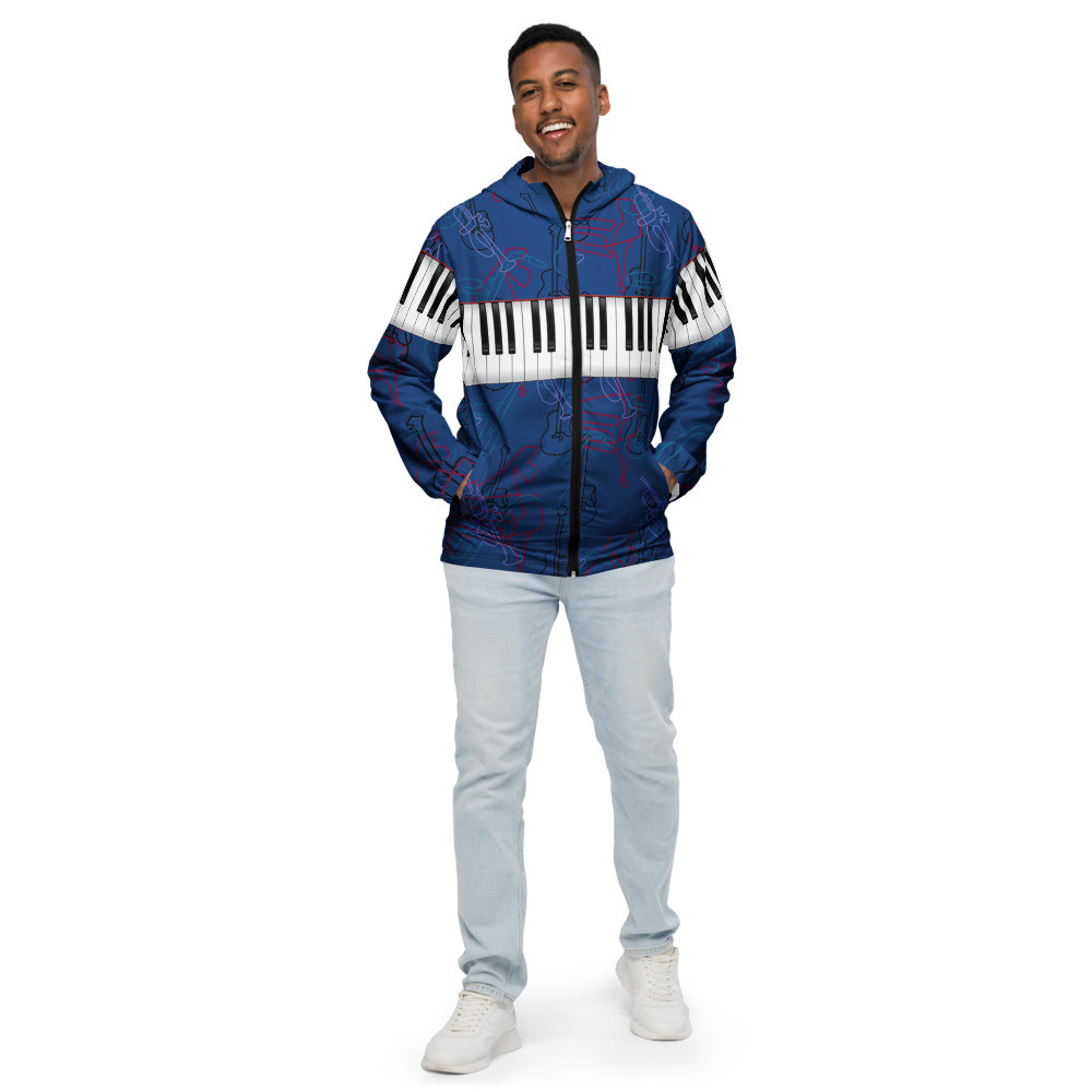 Men’s Blue Music windbreaker