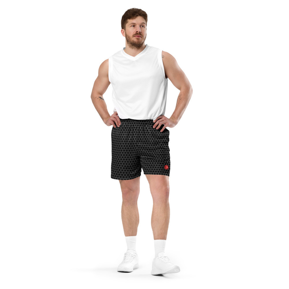 Black O Unisex mesh shorts