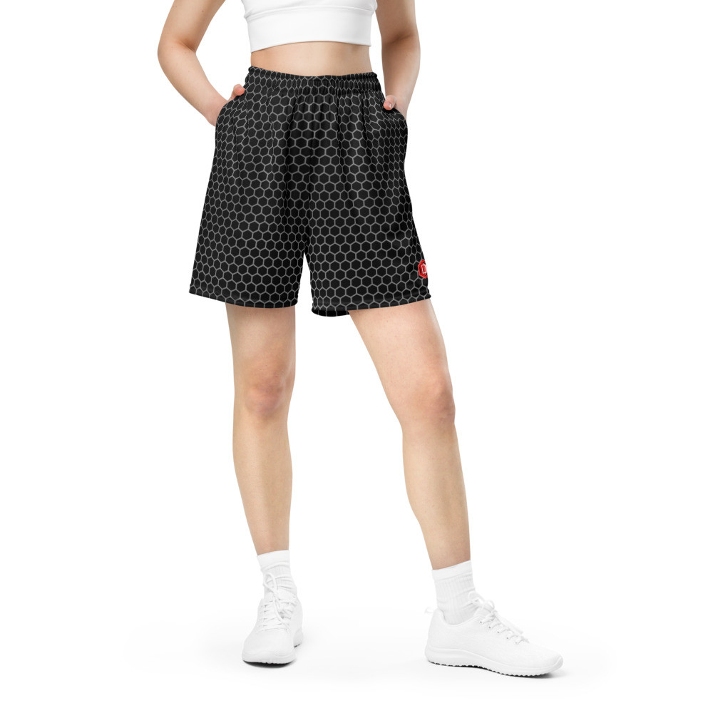 Black O Unisex mesh shorts