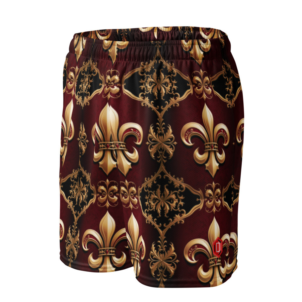 Unisex Fleur De Lis 00 mesh shorts