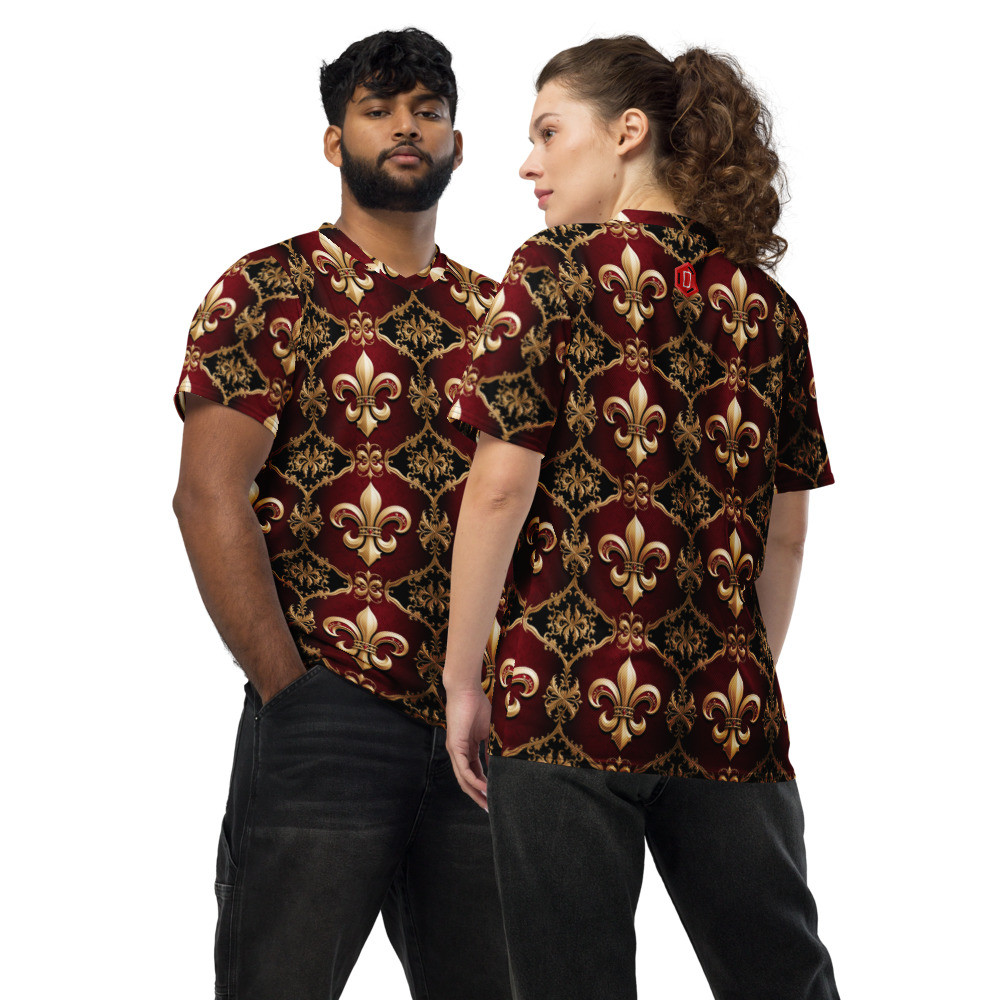 Fleur De Lis 00 unisex sports jersey