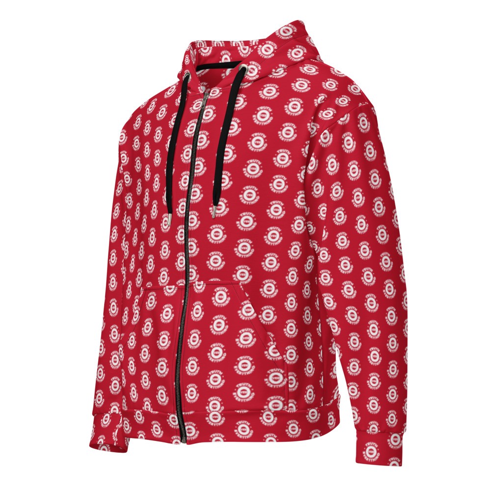 Red Truth Over Everything Unisex zip hoodie