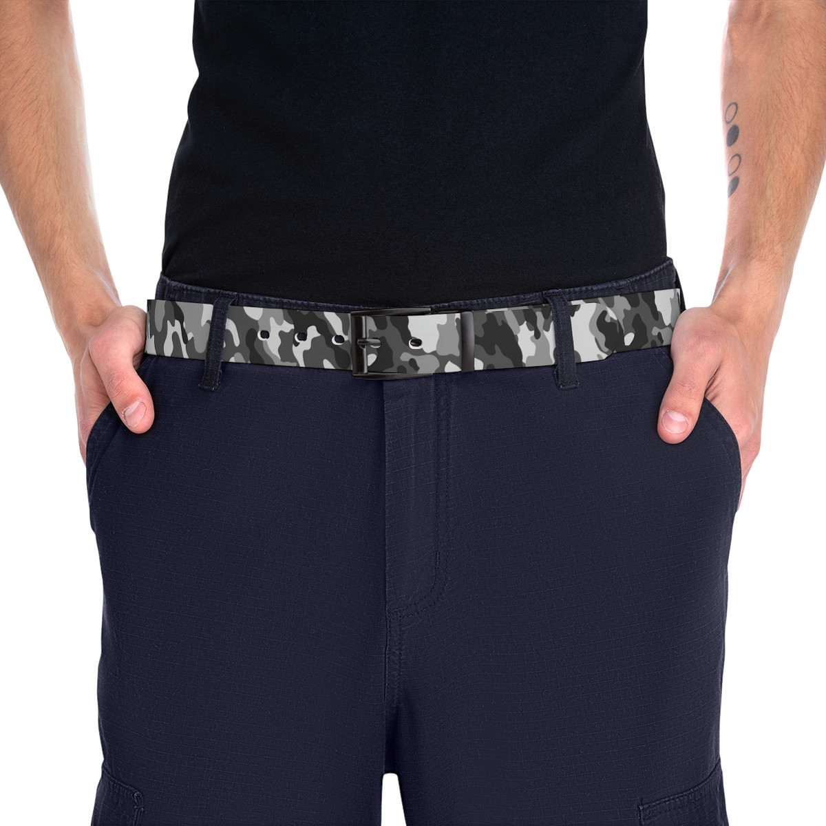 Gray Camouflage Belt