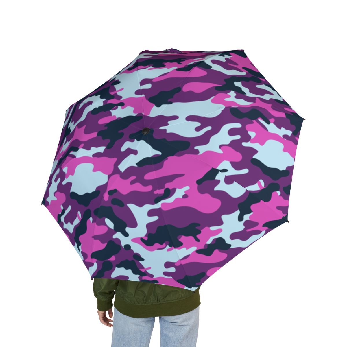 Foldable Umbrella - Pink Camouflage