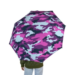 Foldable Umbrella - Pink Camouflage