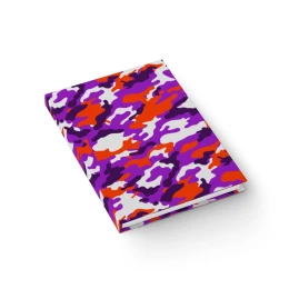 Orange and Purple Camouflage Sketchbook