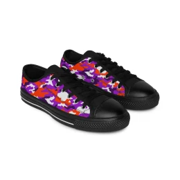 Orange and Purple Camo Sneakers