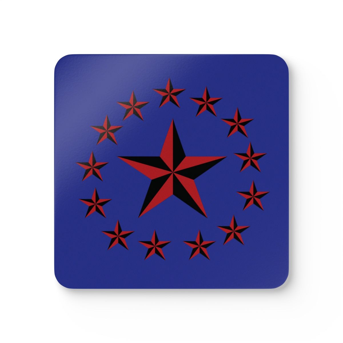 Red Nautical Stars Coaster Set