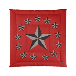 Gray Nautical Stars Comforter