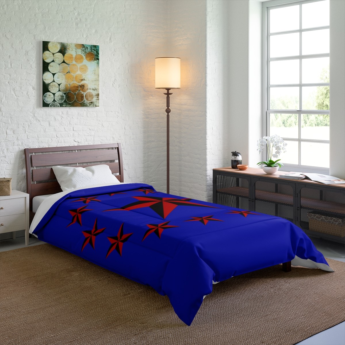 Red Nautical Stars Comforter
