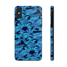 Blue Camo Phone Case