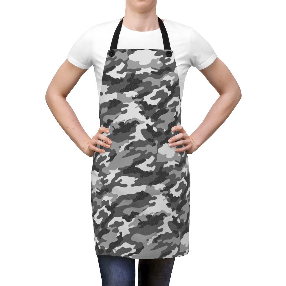 Gray Camo Apron