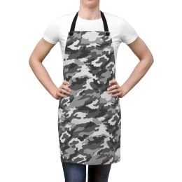 Gray Camo Apron