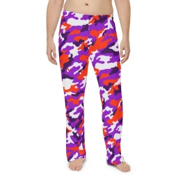 Orange and Purple Camouflage Pajama Pants