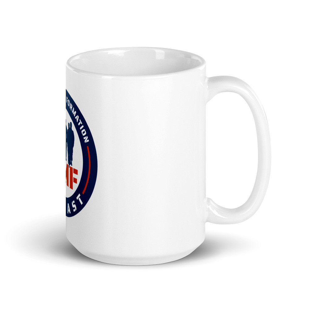 White glossy TMF mug