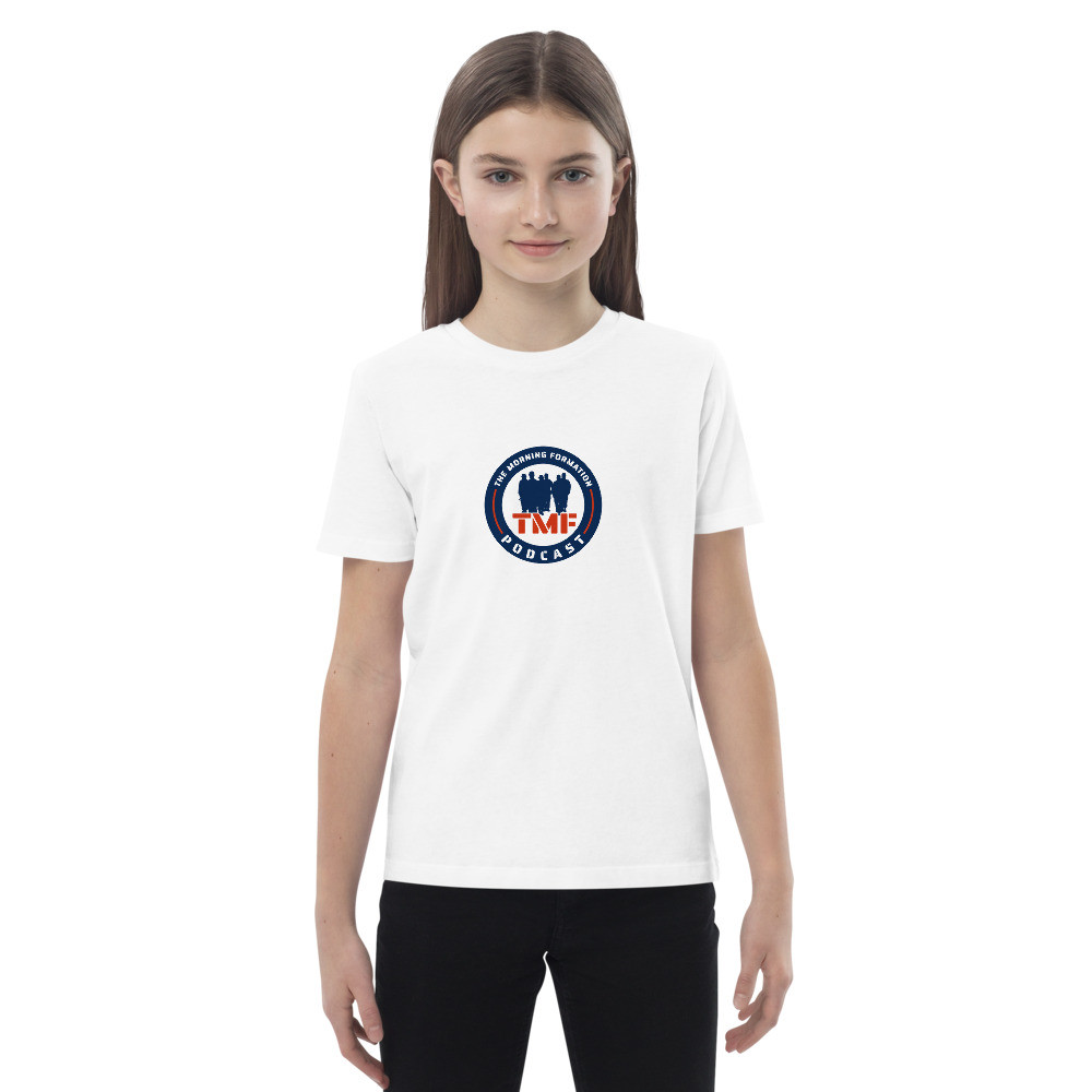 Organic cotton kids t-shirt colorful logo