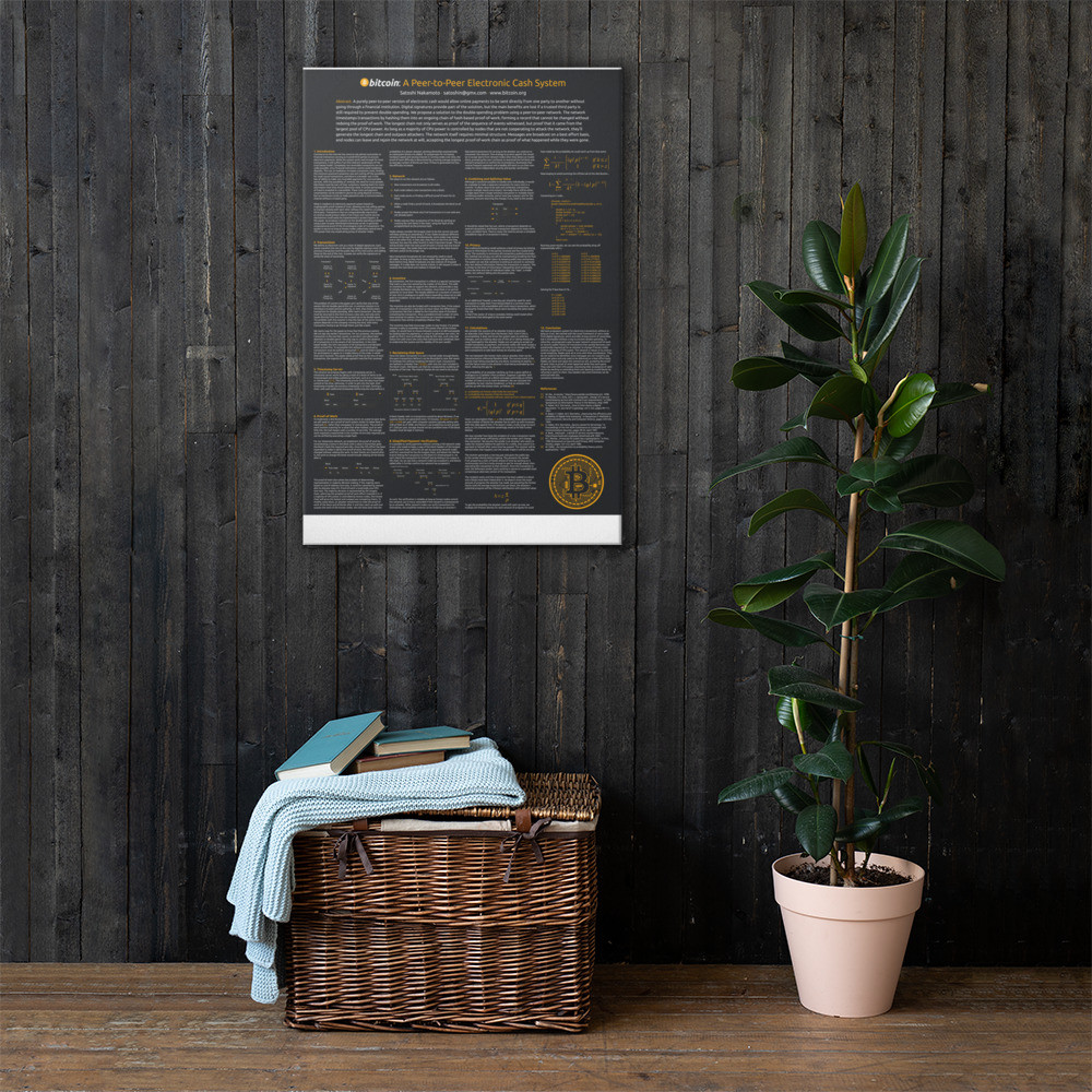 Bitcoin Whitepaper Canvas