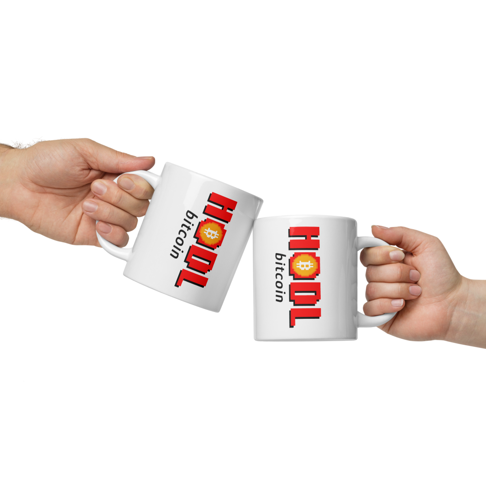 Glossy Bitcoin Mug Vertical Prin