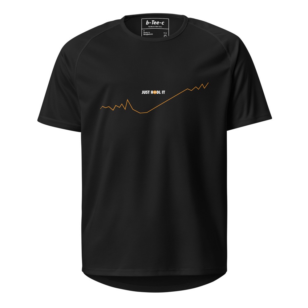 Just HODL It Bitcoin Tee (White on Black)
