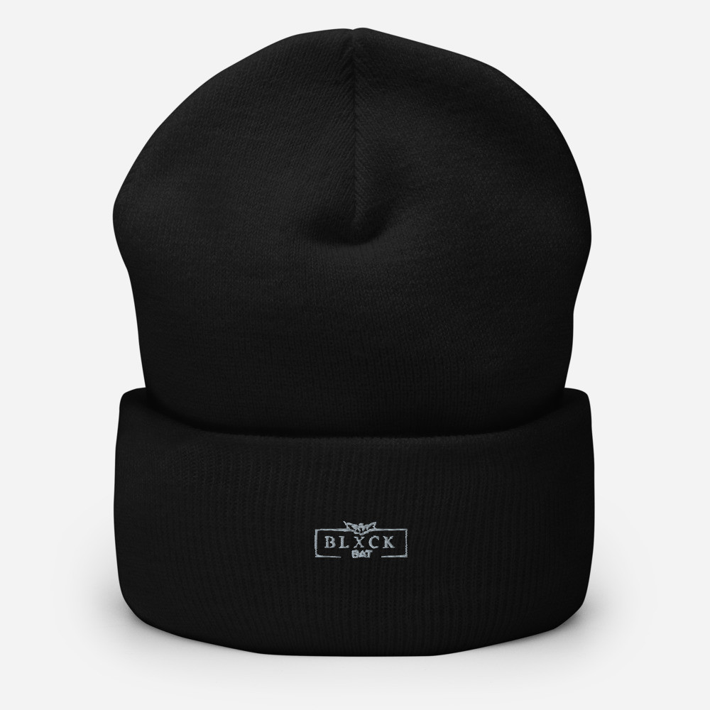 Blxck Bat Cuffed Beanie | Yupoong 1501KC