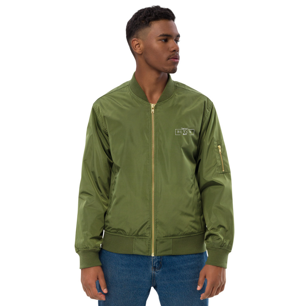 Blxck Bat Premium recycled bomber jacket