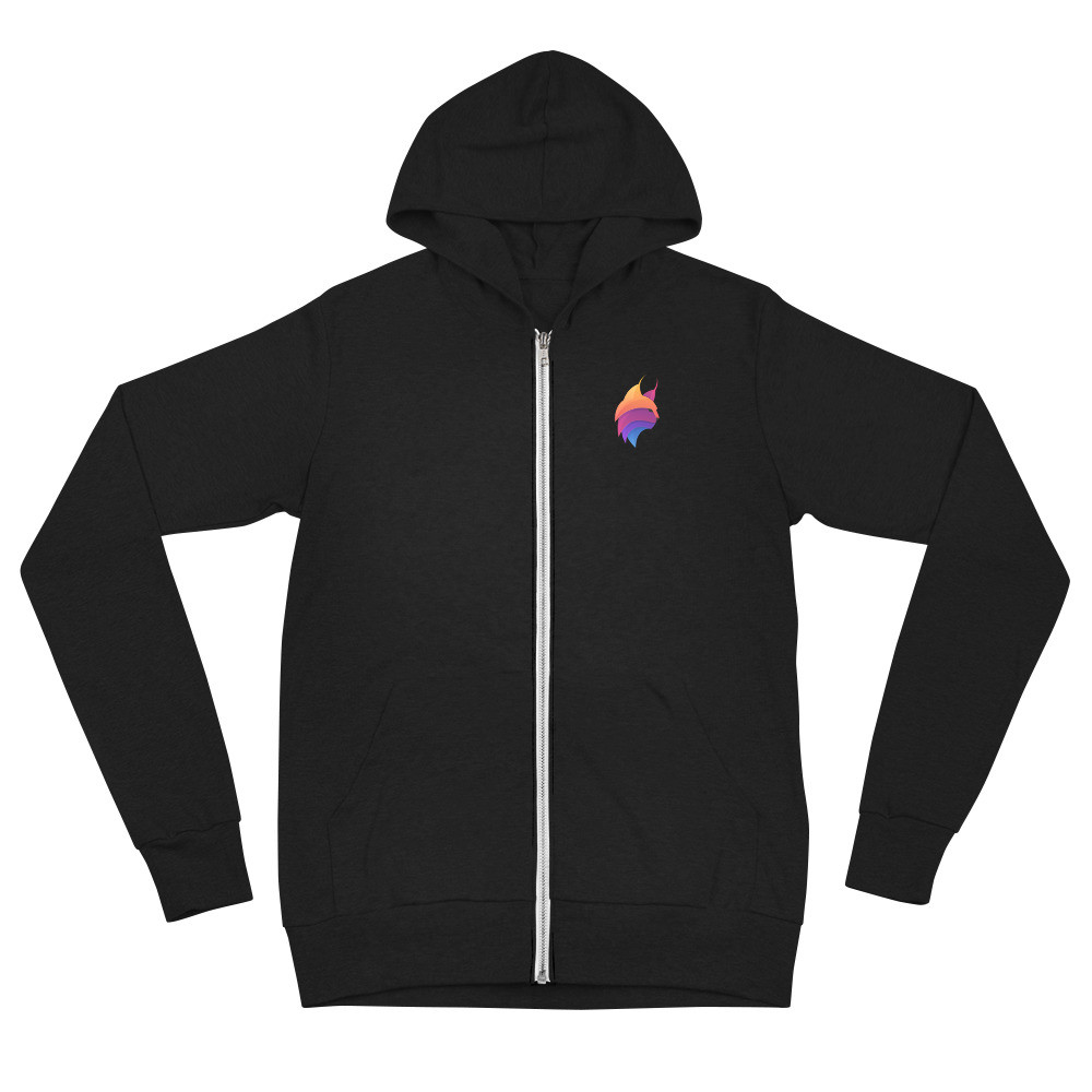 The Cat Unisex zip hoodie