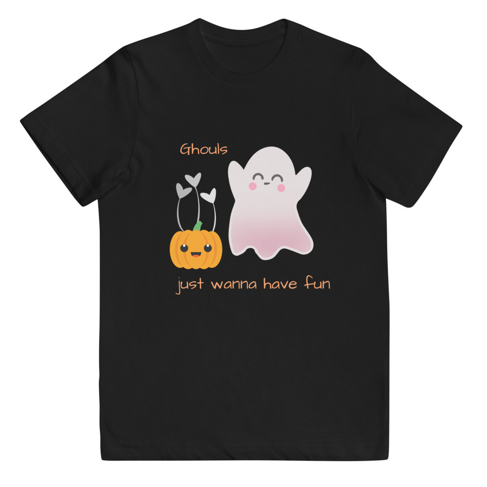 Halloween Cute Ghouls Just Wanna Have Fun Kids Youth jersey t-shirt