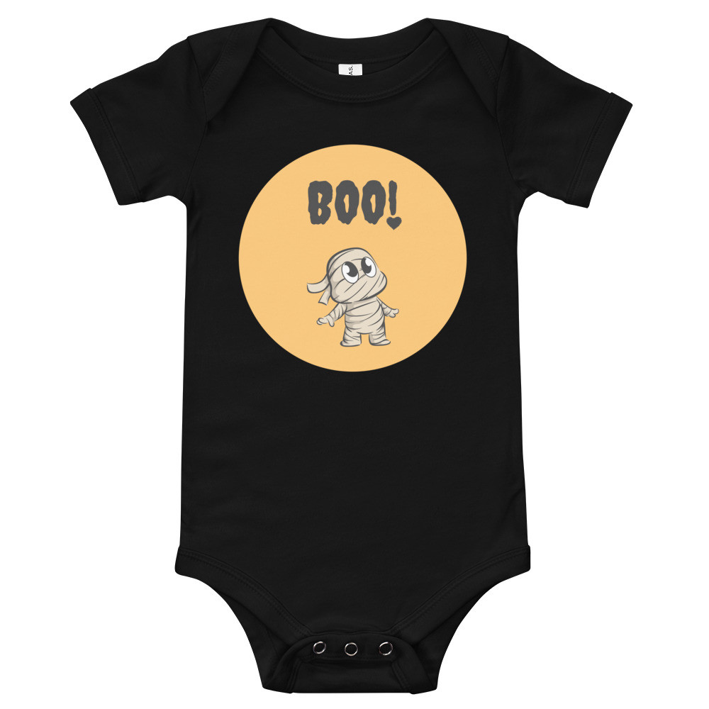 Halloween Cute Boo Mummy Baby short sleeve one piece