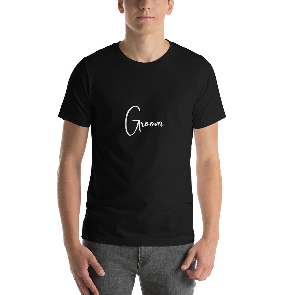 Groom bachelor party bridal shower Unisex t-shirt (dark colors)