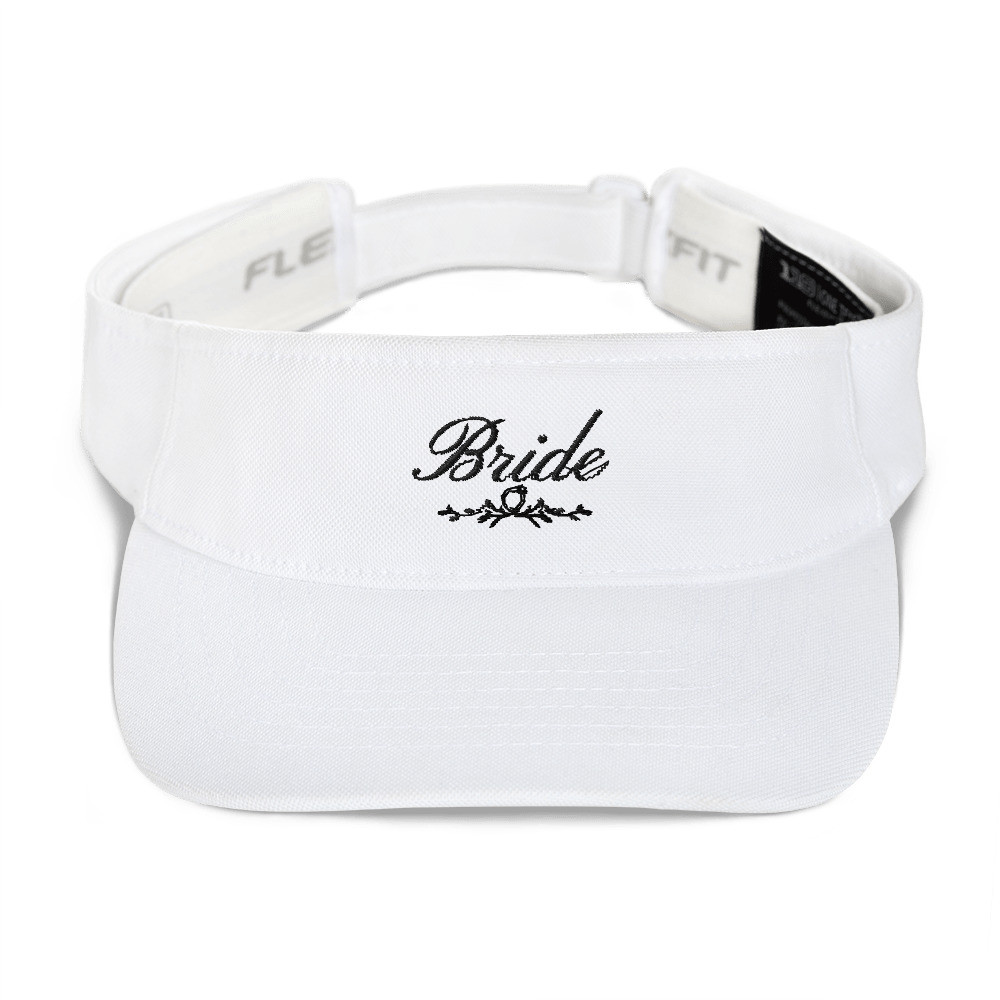 Bride Visor embroidered bridal shower bachelorette party