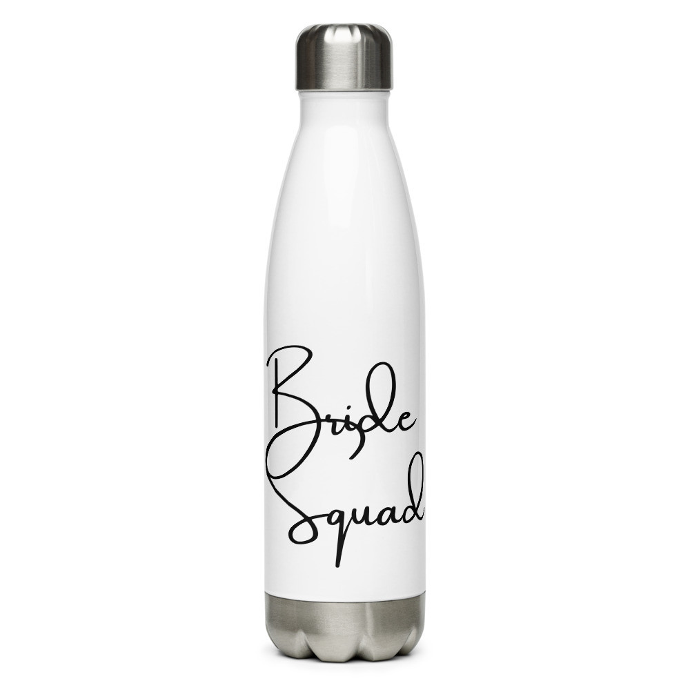 Bride Squad Stainless Steel Water Bottle bridal shower bachelorette party