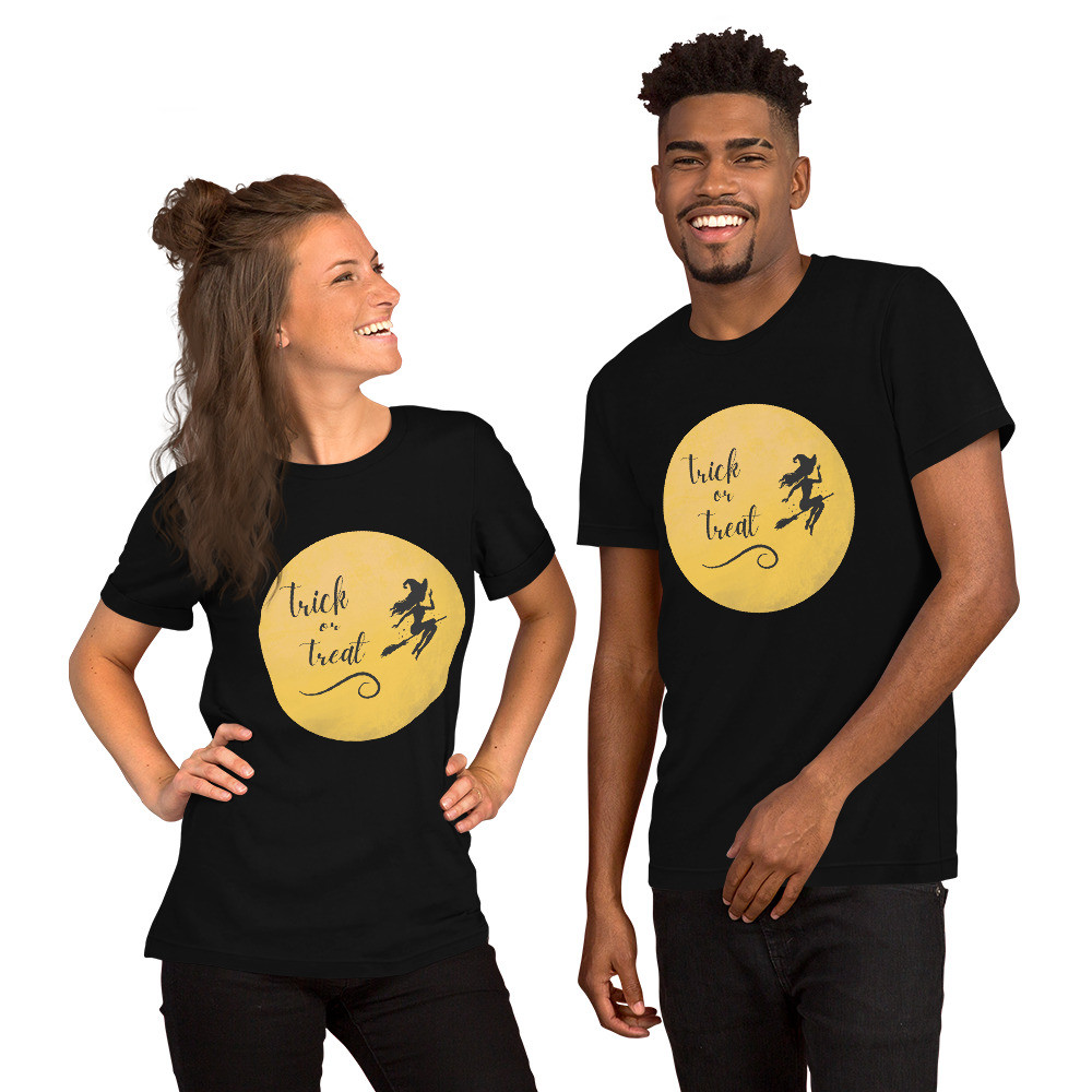 Halloween Trick or Treat Witch Moon Unisex t-shirt
