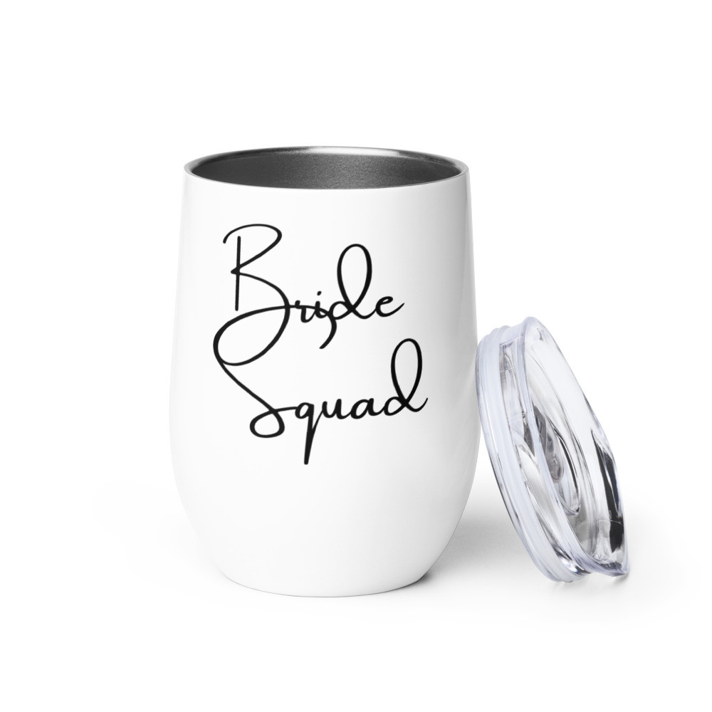 Bride Squad Wine tumbler bridal shower bachelorette party
