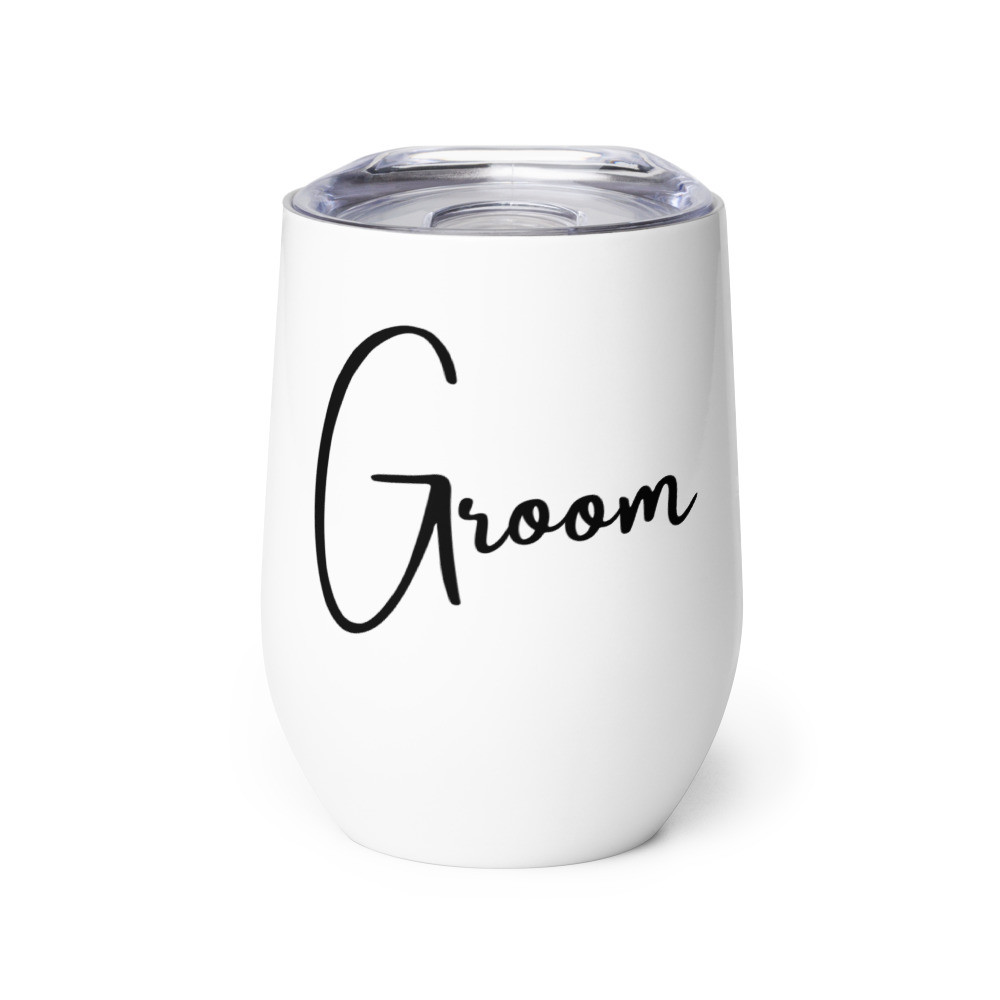 Groom Wine tumbler bachelor party bridal shower