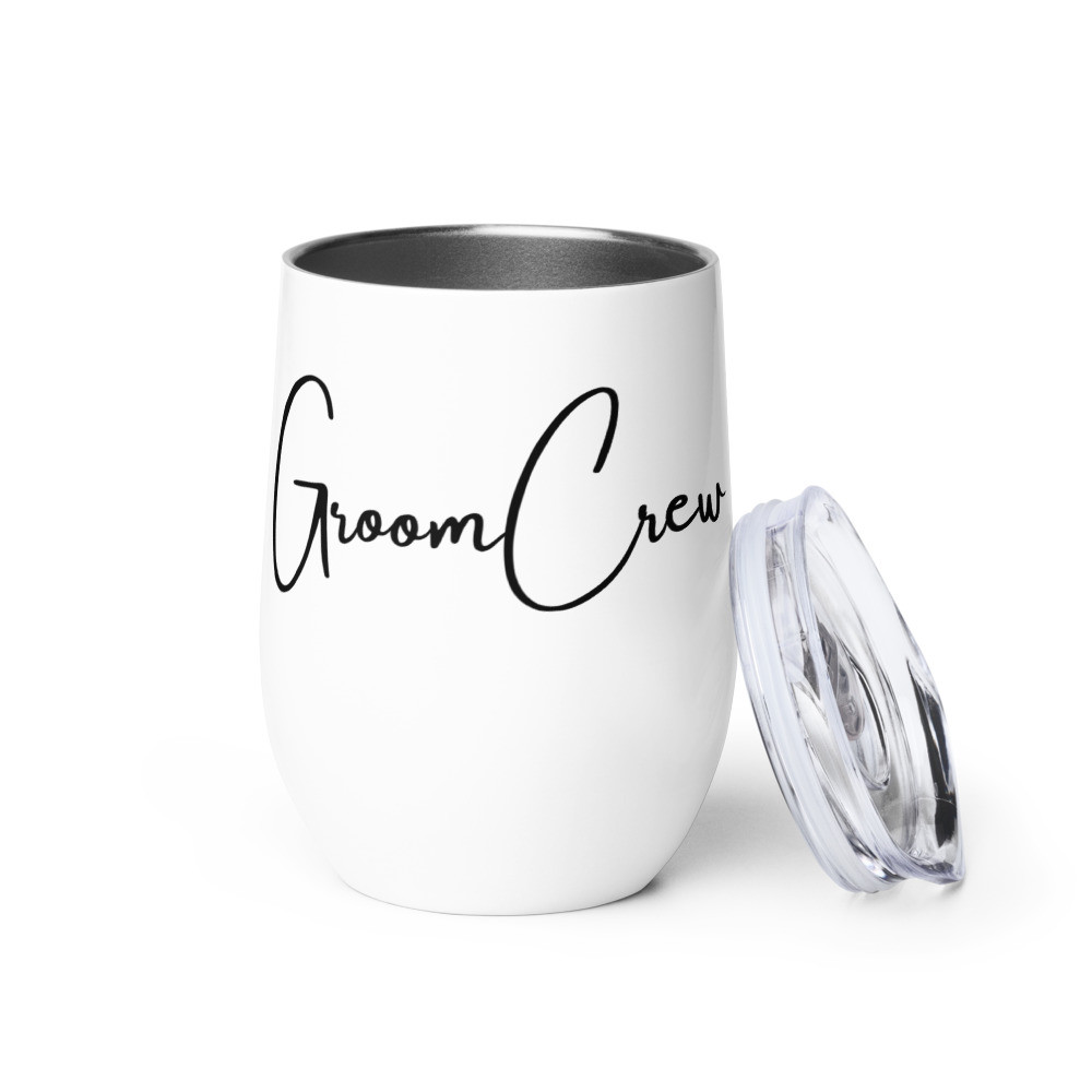 Groom Crew Wine tumbler bachelor party bridal shower