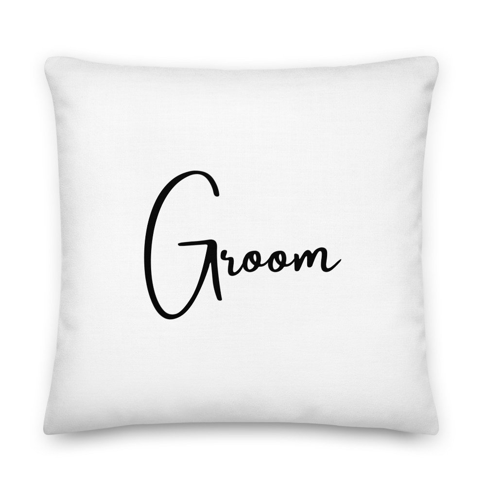 Groom Premium Pillow bridal shower bachelor