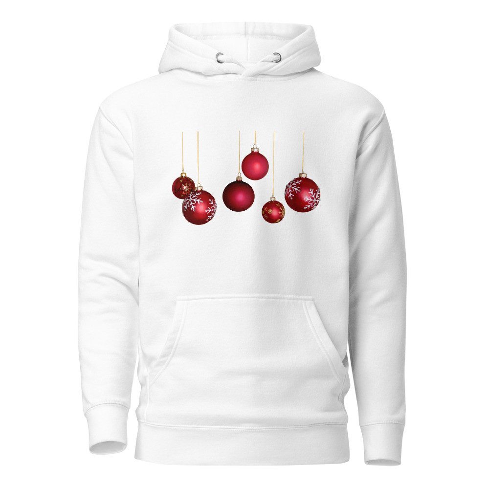 Christmas red bulb Unisex Hoodie sweatshirt