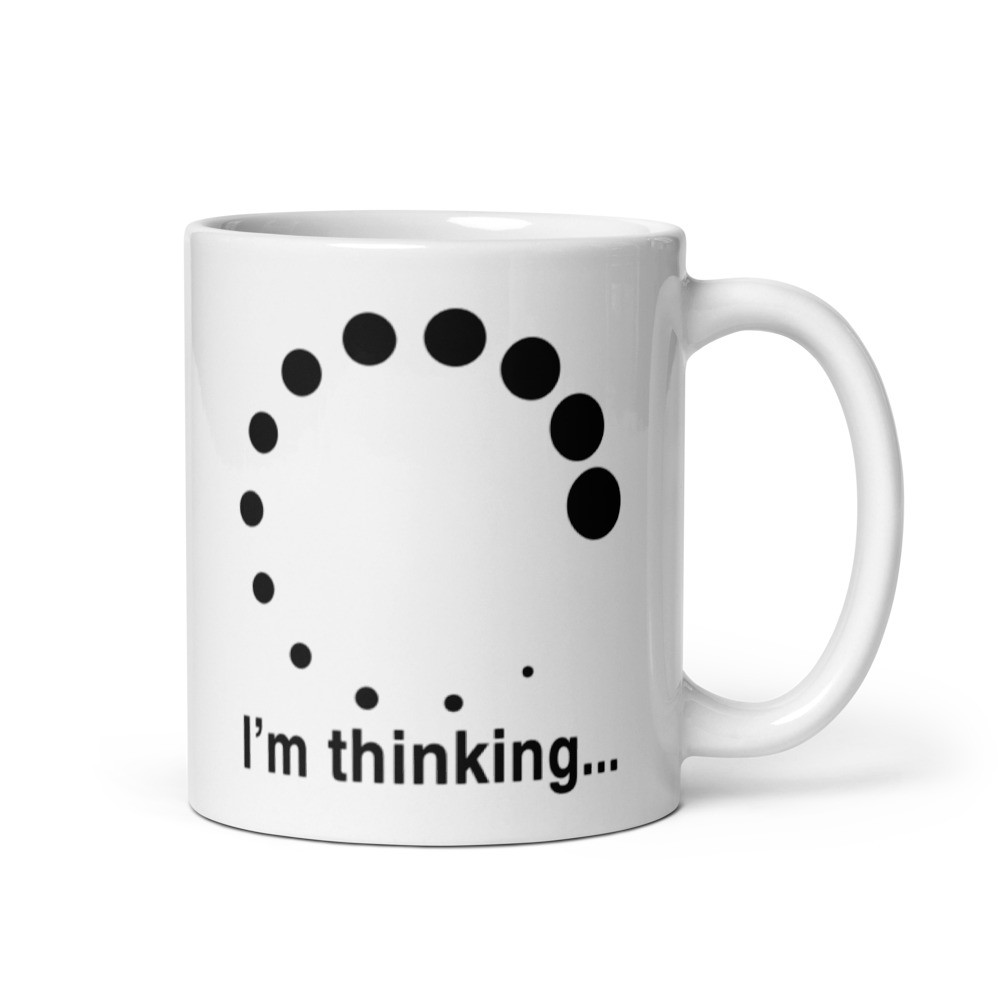 I'm thinking... White glossy mug