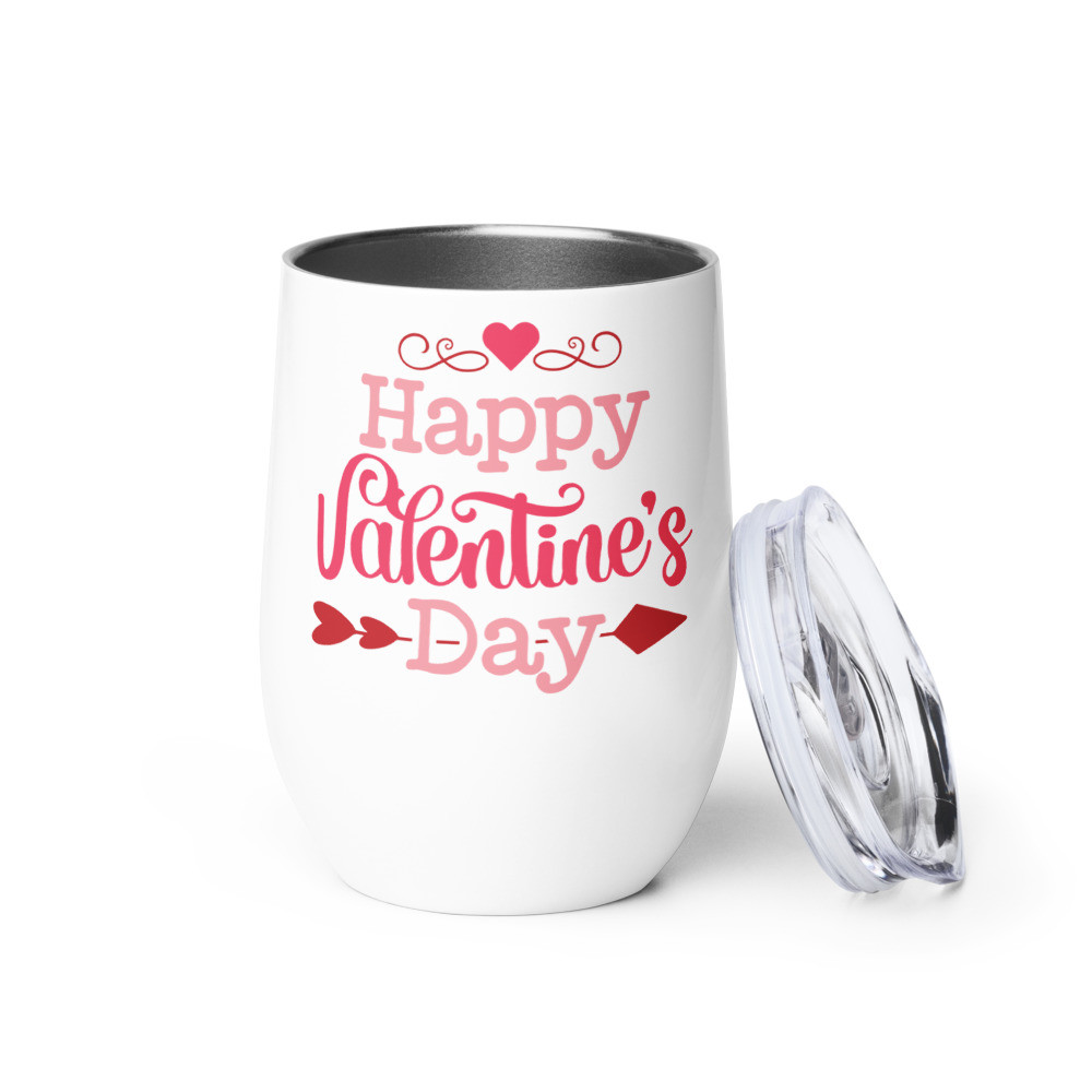 Happy Valentines Day Wine tumbler