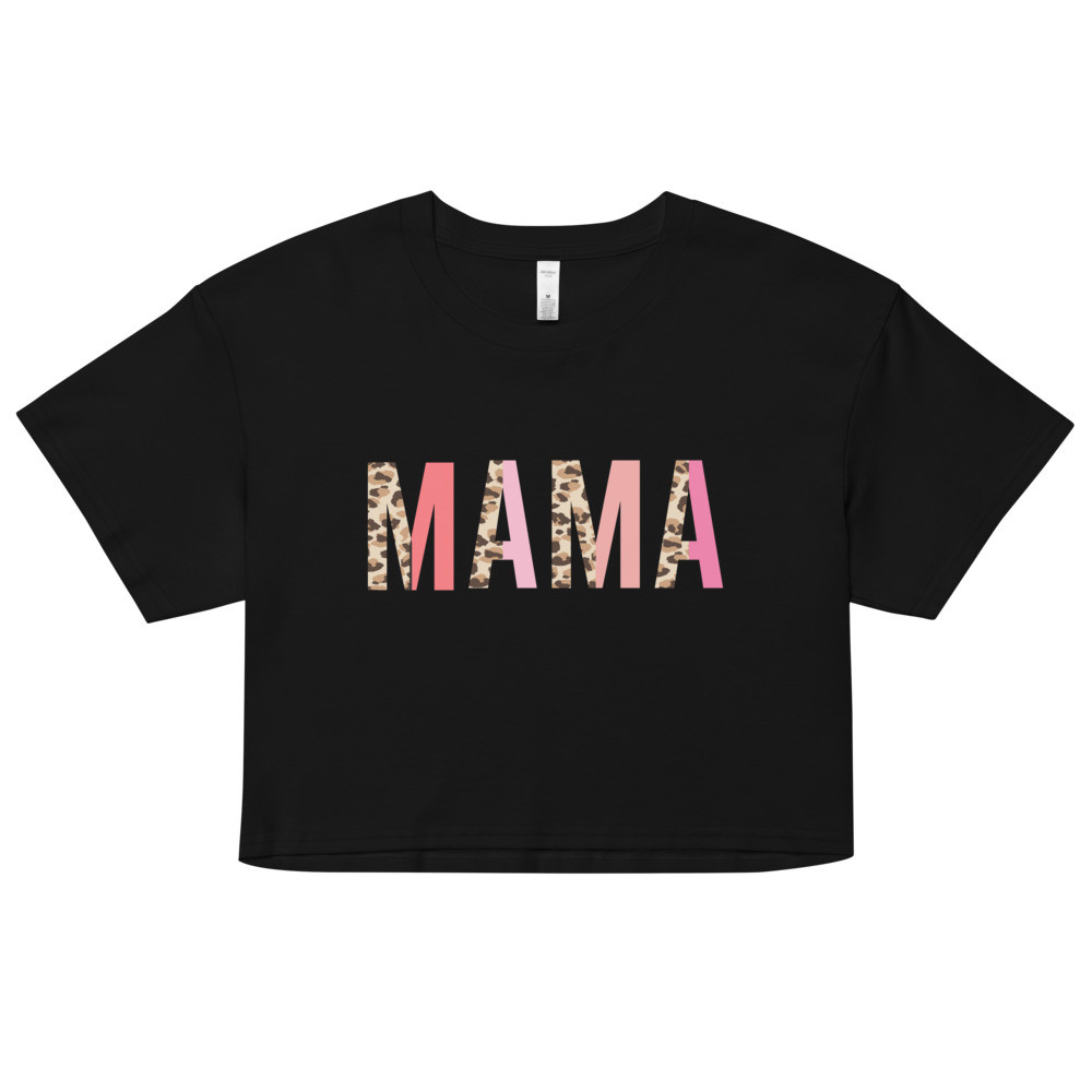 Mama Multi Leopard Women’s crop top