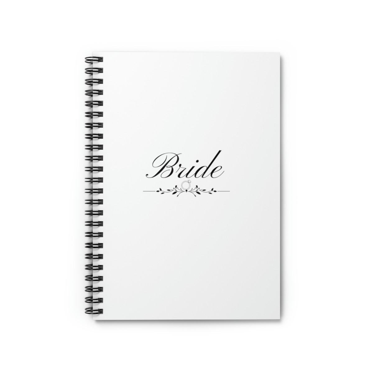 Bride Script Spiral Notebook - Ruled Line